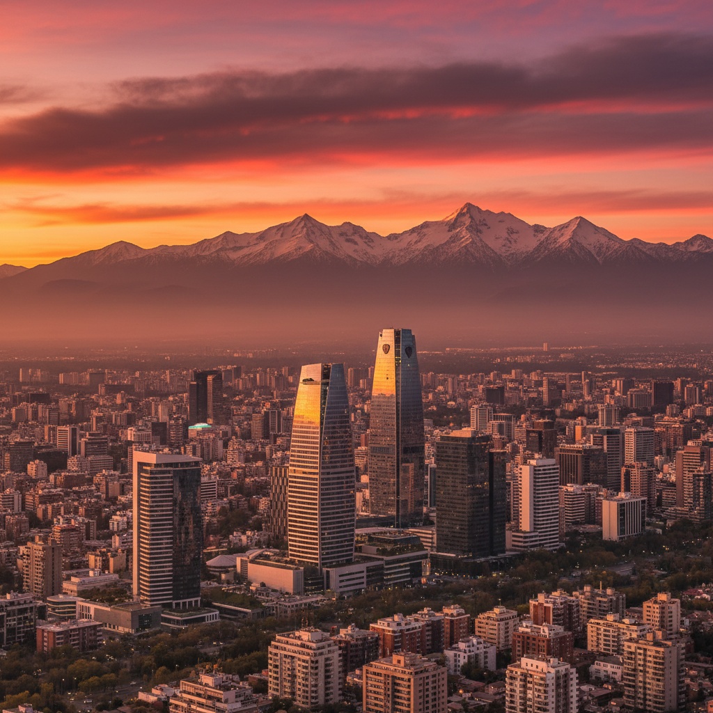 Santiago al atardecer